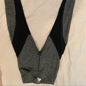 grey and black leggings